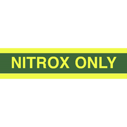 Nitrox Only Tank Sticker